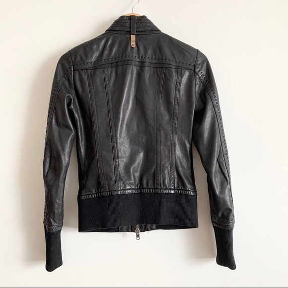 Mackage for Aritzia Ellie Black Leather Jacket - Picture 7 of 13